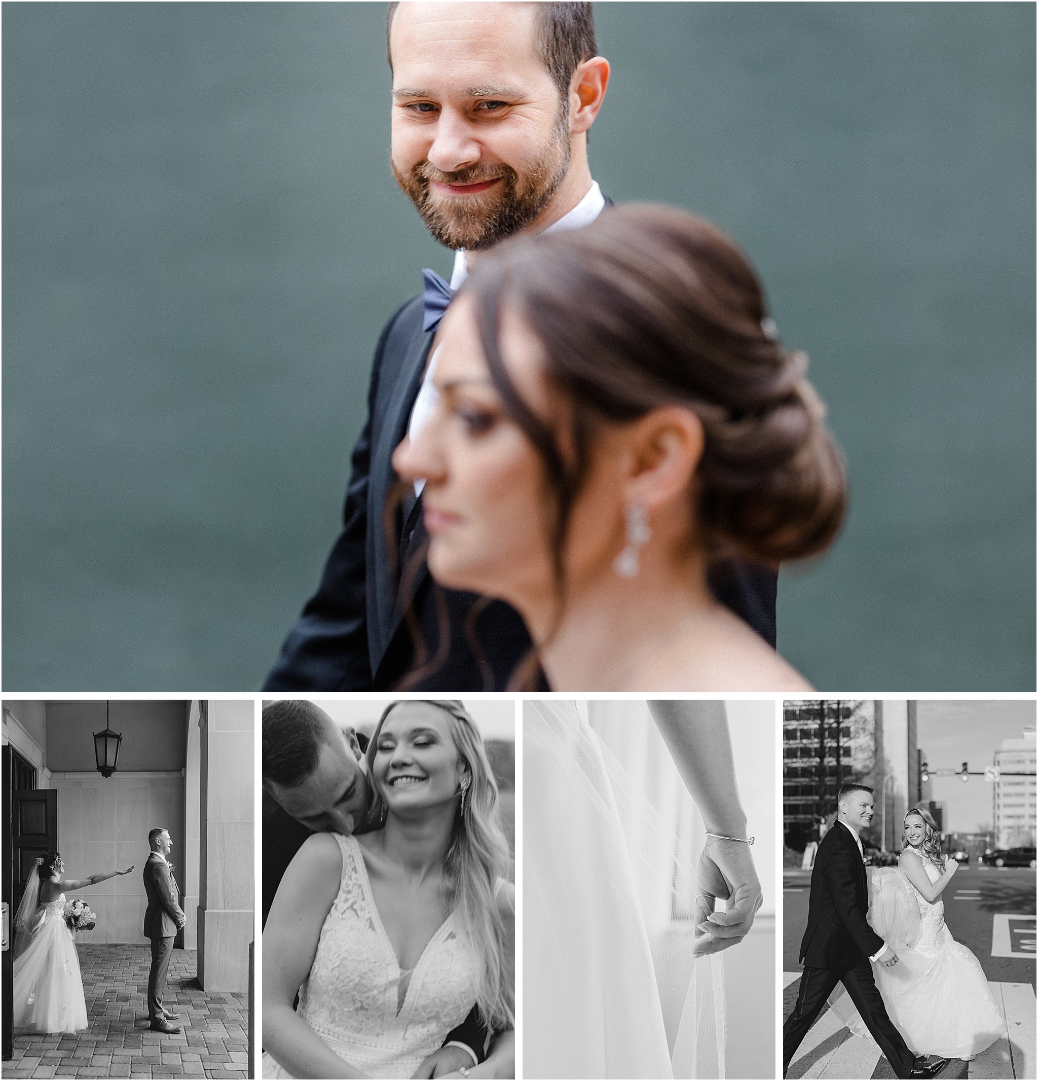 Featured image of multiple candid moments at Delaware weddings.