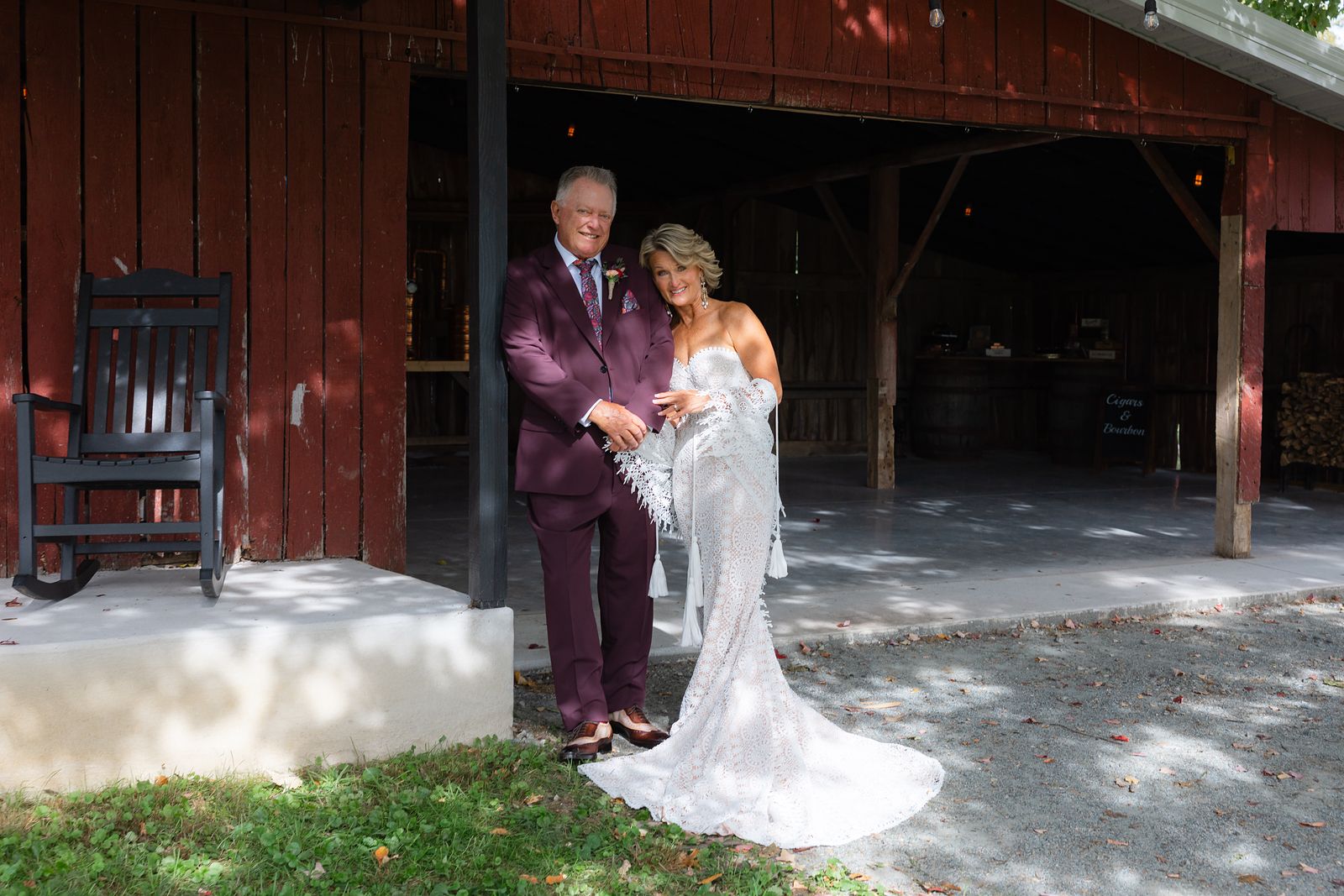 Shannon and Brian's first look at the corn crib on their farm in Elkton, MD