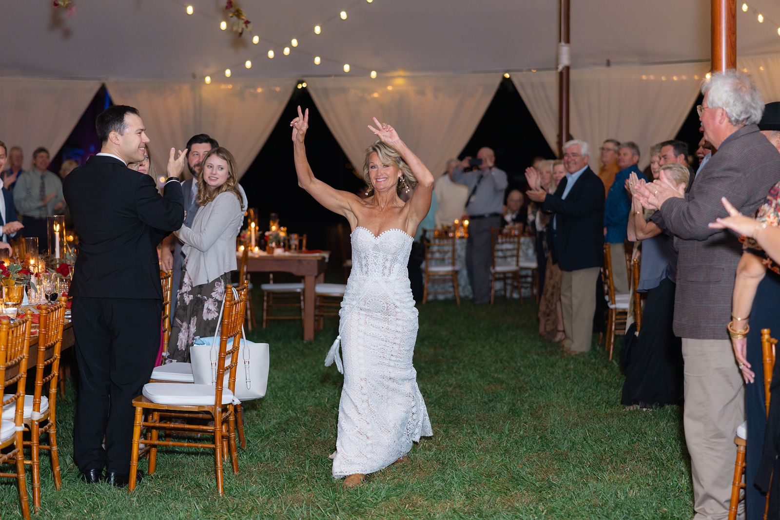 Shannon and Brian's first dance with the whole room invited to join them